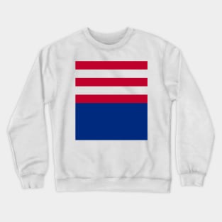 Washington Bullets Retro Blue Red White Strpes Crewneck Sweatshirt